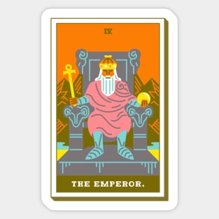 IV - The Emperor - Tarot Card Sticker